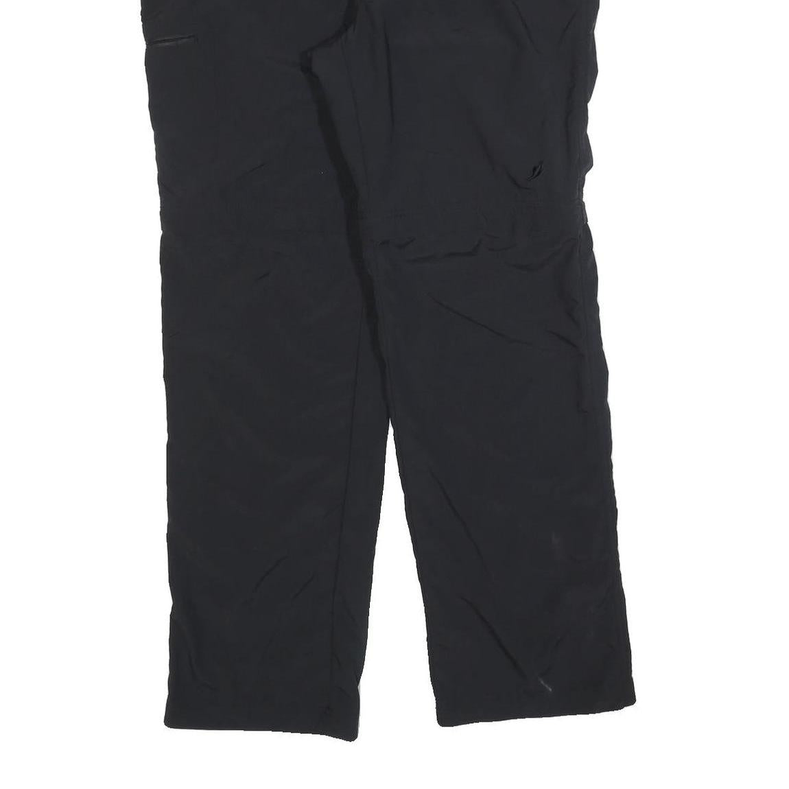 JOHN ADAMS Mens Black Regular Fit Straight Leg Trousers W38 L30 Polyester Blend