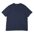 NIKE Mens Blue & Red Logo Graphic T-Shirt XL Short Sleeve Crew Neck Cotton Blend