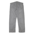 LEVI'S Mens Regular Fit Grey Cotton Blend Zip Trousers W37 L29 Casual Everyday