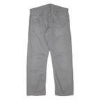 LEVI'S Mens Regular Fit Grey Cotton Blend Zip Trousers W37 L29 Casual Everyday
