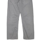 LEVI'S Mens Regular Fit Grey Cotton Blend Zip Trousers W37 L29 Casual Everyday