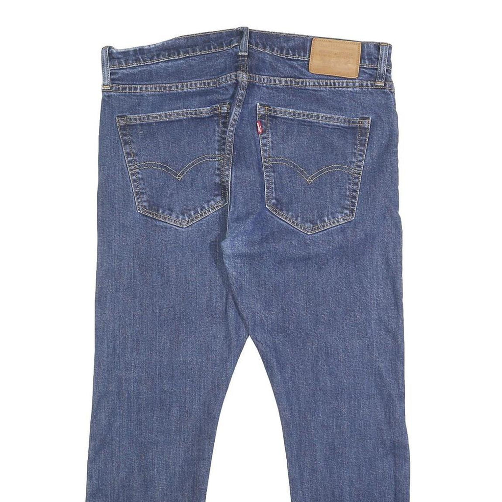 LEVI'S 512 Big E Mens Blue Slim Skinny Denim Medium W36 L27 Zip Cotton Blend