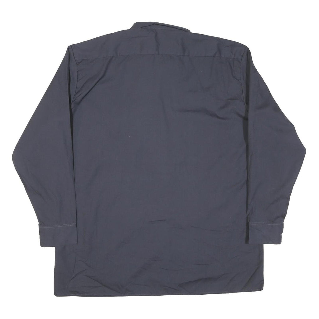 DICKIES Mens Blue Work Shirt XL King County Housing Authority Logo Cotton Blend