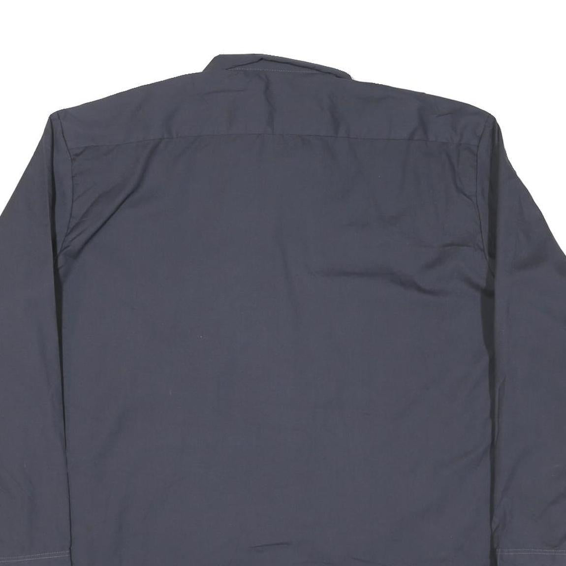 DICKIES Mens Blue Work Shirt XL King County Housing Authority Logo Cotton Blend