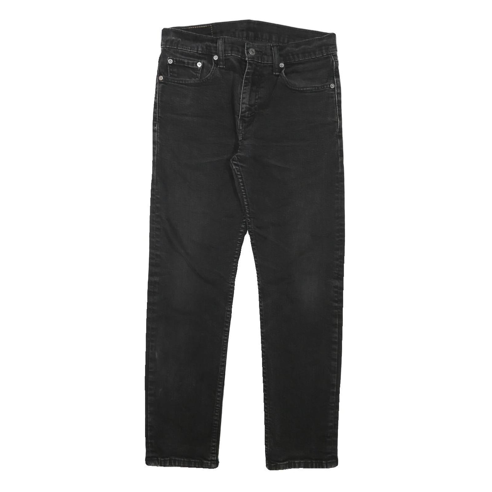 LEVI'S Mens Black Slim Slim Skinny Denim Medium W29 L27 Classic Zip Jeans