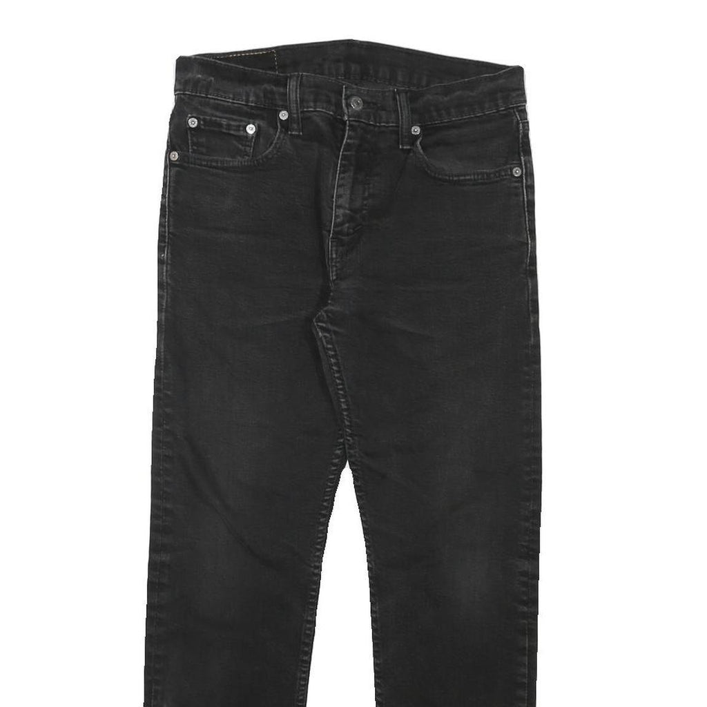 LEVI'S Mens Black Slim Slim Skinny Denim Medium W29 L27 Classic Zip Jeans