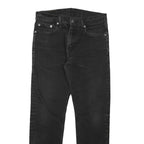 LEVI'S Mens Black Slim Slim Skinny Denim Medium W29 L27 Classic Zip Jeans