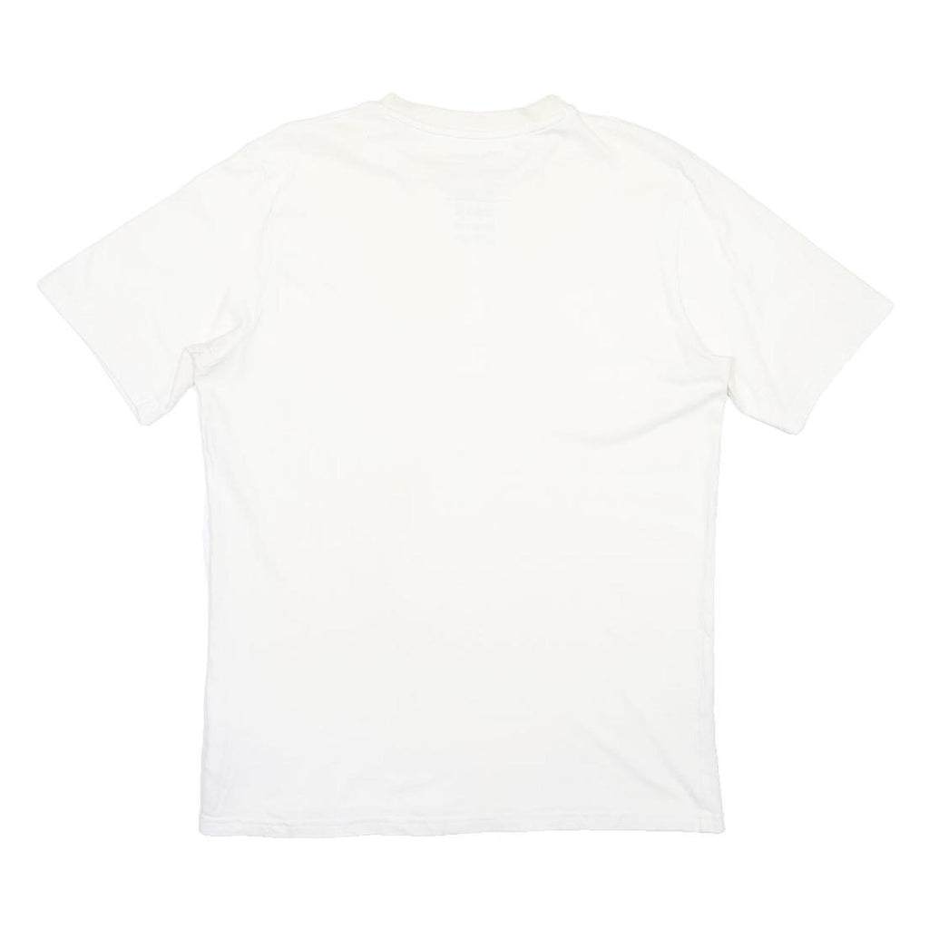 BERGHAUS Mens White Cotton Blend T-Shirt L Short Sleeve Crew Neck Logo
