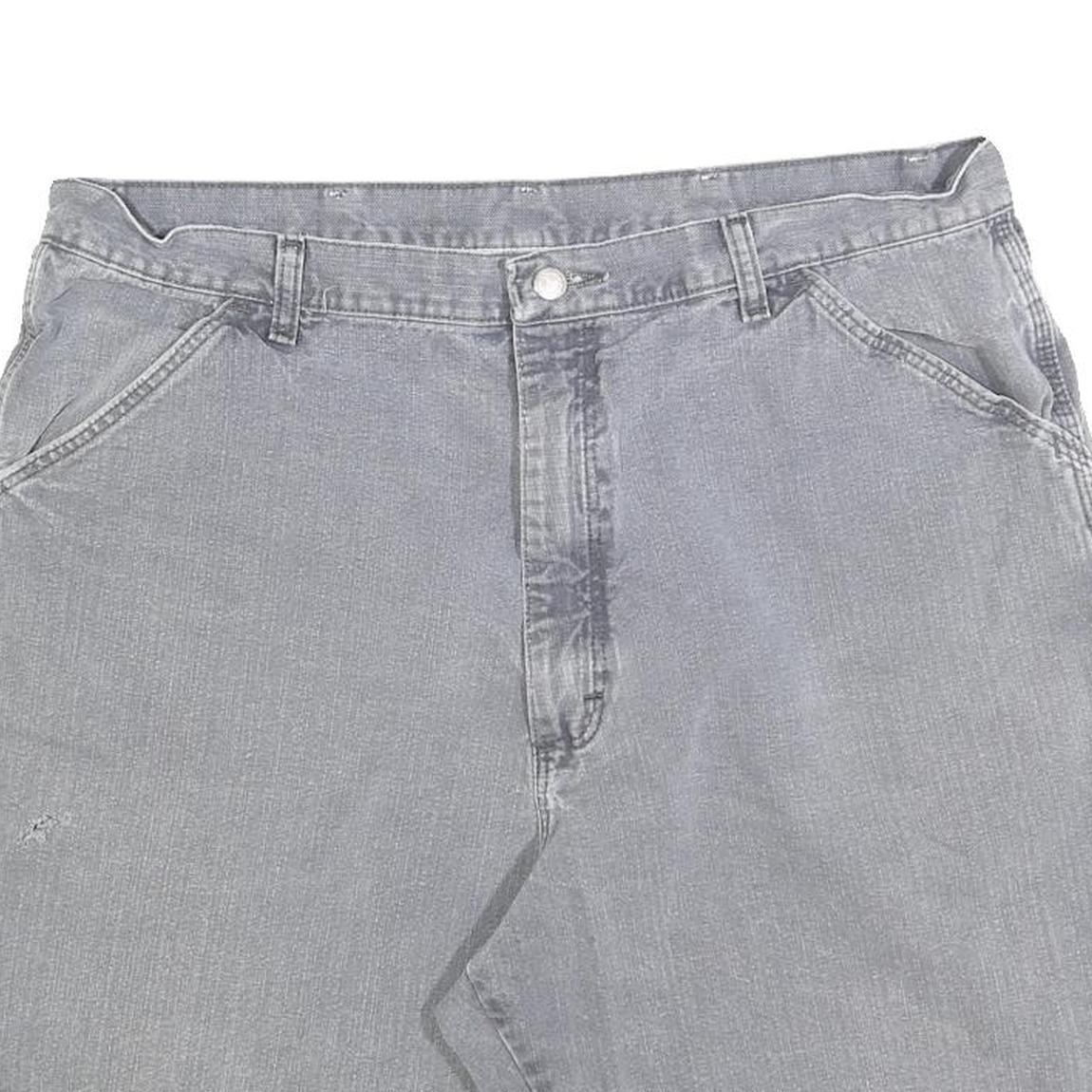 WRANGLER Mens Shorts Grey Casual XL W38 Cotton Blend Durable Workwear