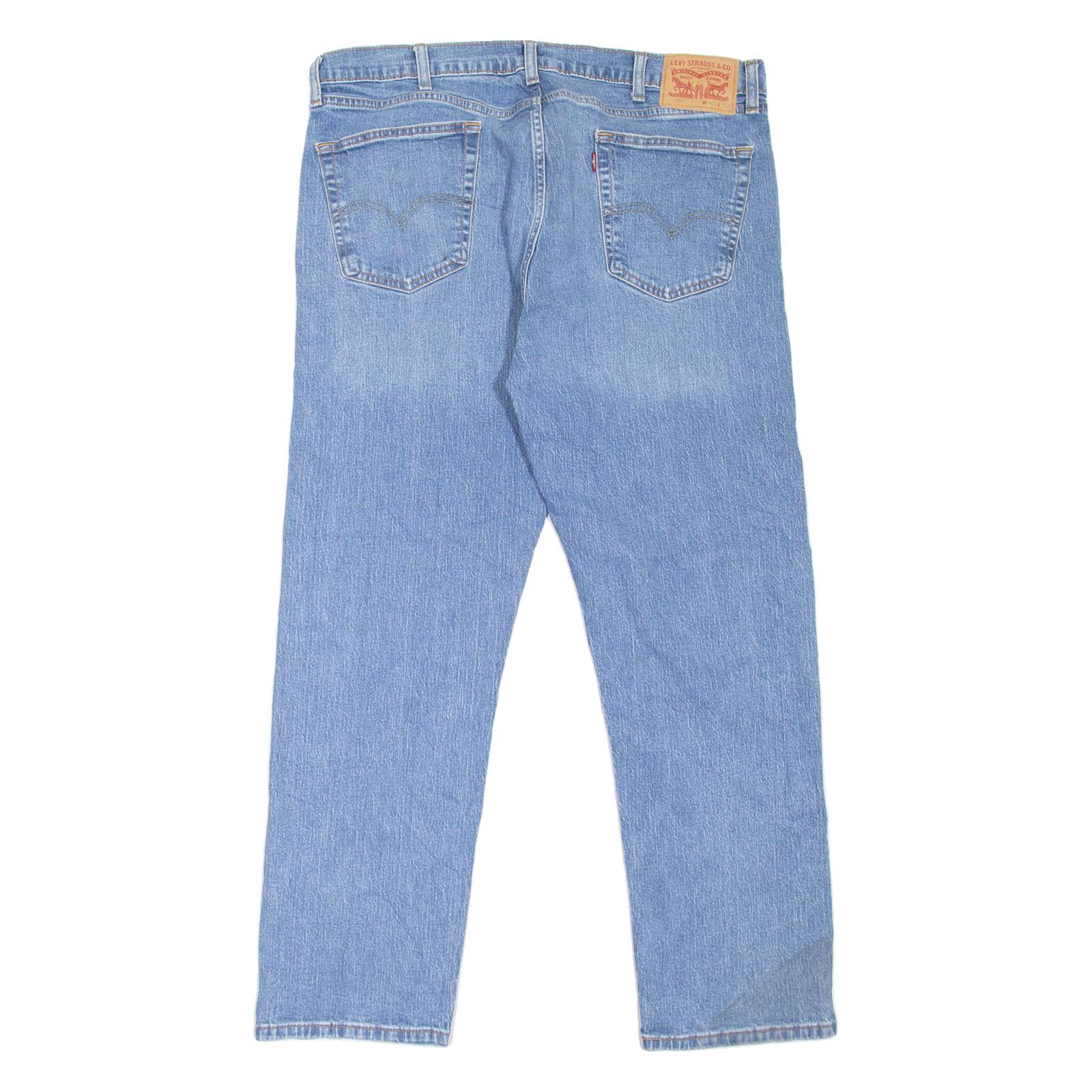 LEVI'S 505 Jeans Mens Blue Regular Straight Stone Wash W37 L29