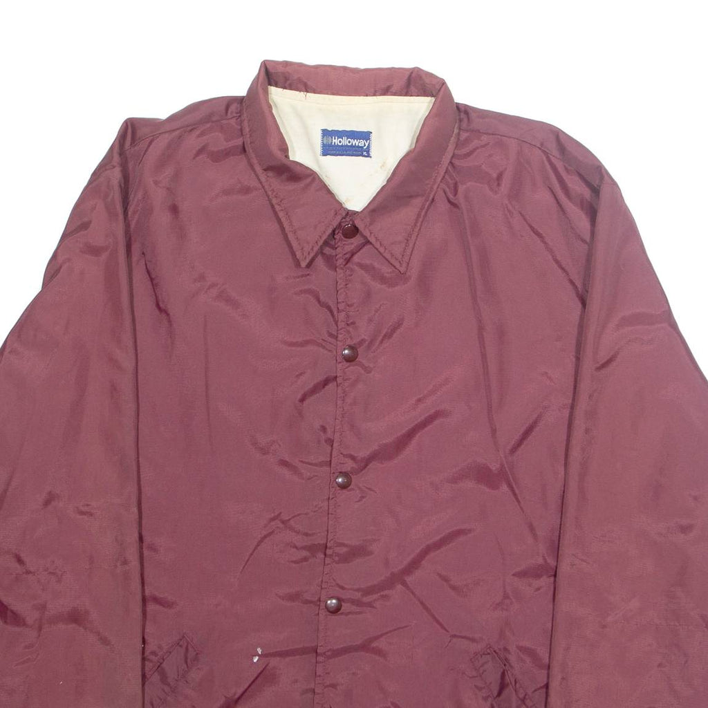 HOLLOWAY Mens Jacket Maroon USA XL