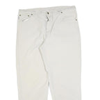 CARHARTT Mens Relaxed White Cotton Blend Zip Trousers W40 L32 Casual Workwear