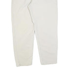 CARHARTT Mens Relaxed White Cotton Blend Zip Trousers W40 L32 Casual Workwear