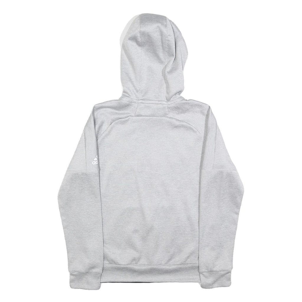 ADIDAS Mens Grey Felician University Womens Soccer Hoodie S Polyester Blend