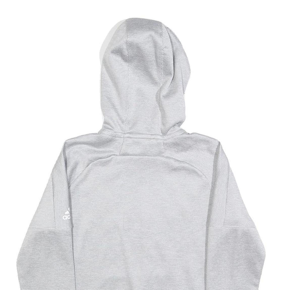 ADIDAS Mens Grey Felician University Womens Soccer Hoodie S Polyester Blend