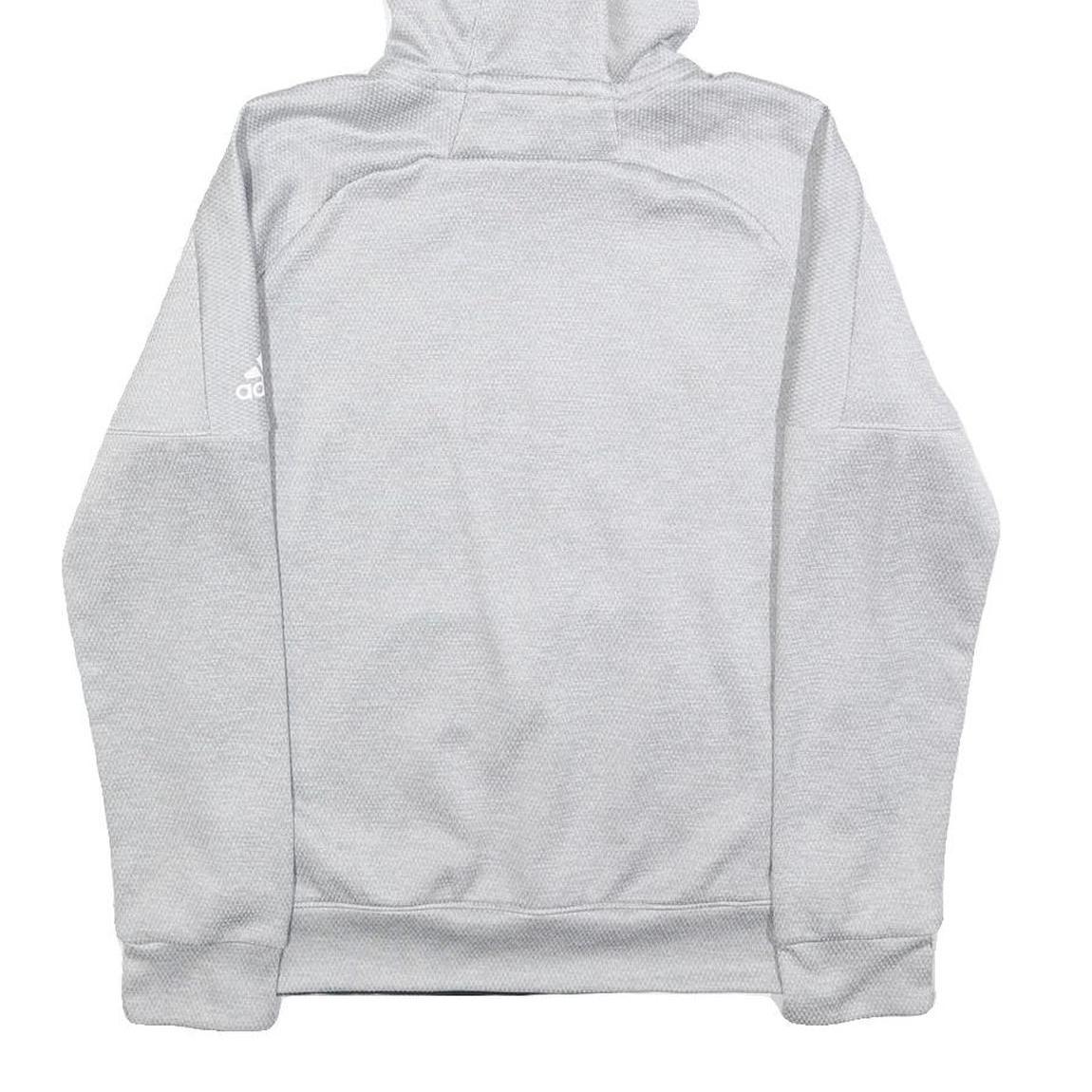 ADIDAS Mens Grey Felician University Womens Soccer Hoodie S Polyester Blend