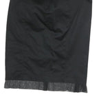 BURBERRY Womens Black Pencil Knee Length Cotton Blend Skirt UK 8 Elegant Classic