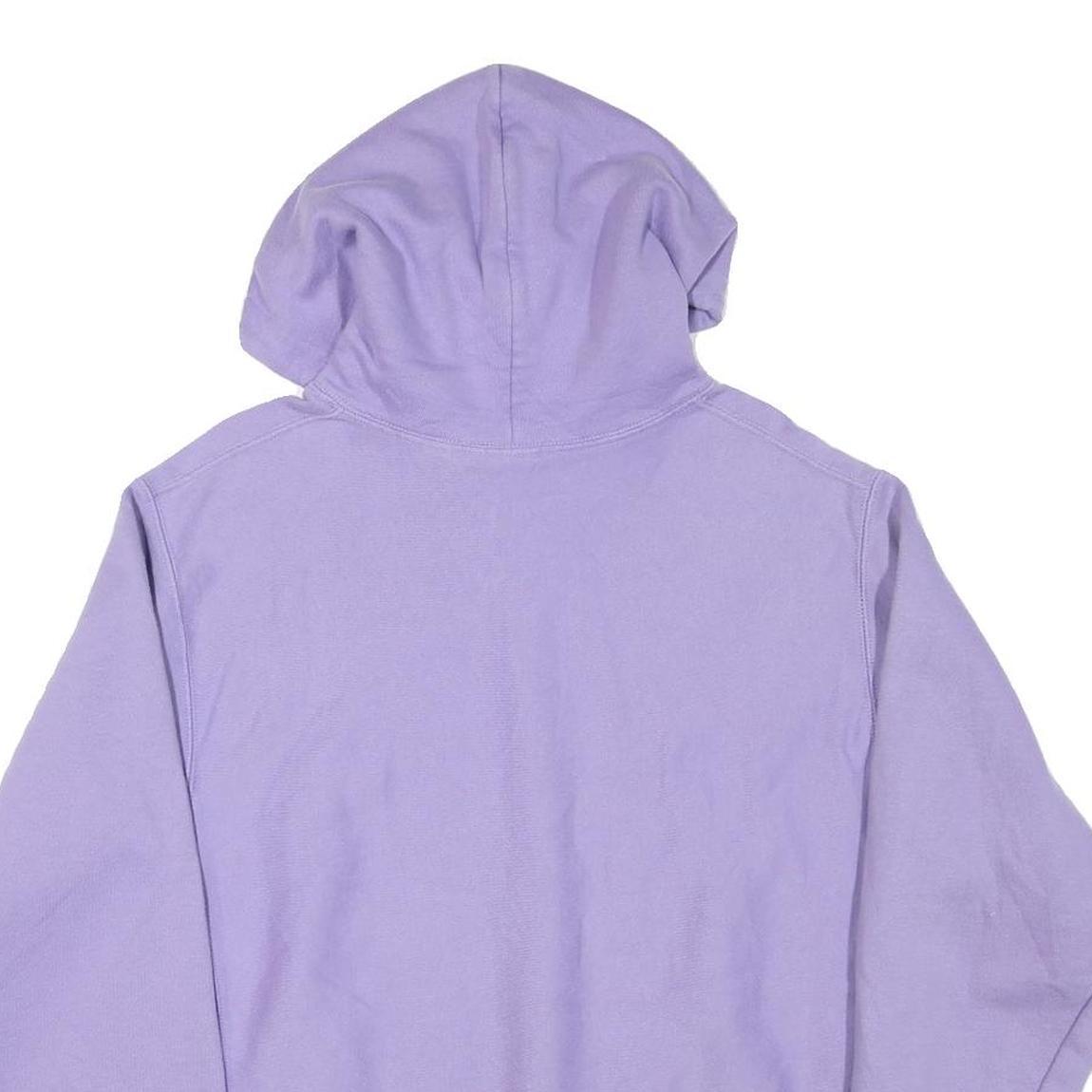 CHAMPION Mens Lilac Pullover Hoodie M Classic Cotton Blend Casual Sweatshirt