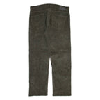 CALVIN KLEIN Womens Corduroy Trousers Grey Regular Straight W38 L32