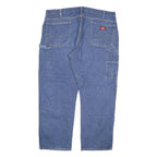 DICKIES Mens Regular Blue Denim Jeans Cotton Blend W40 L30 Workwear Classic Zip