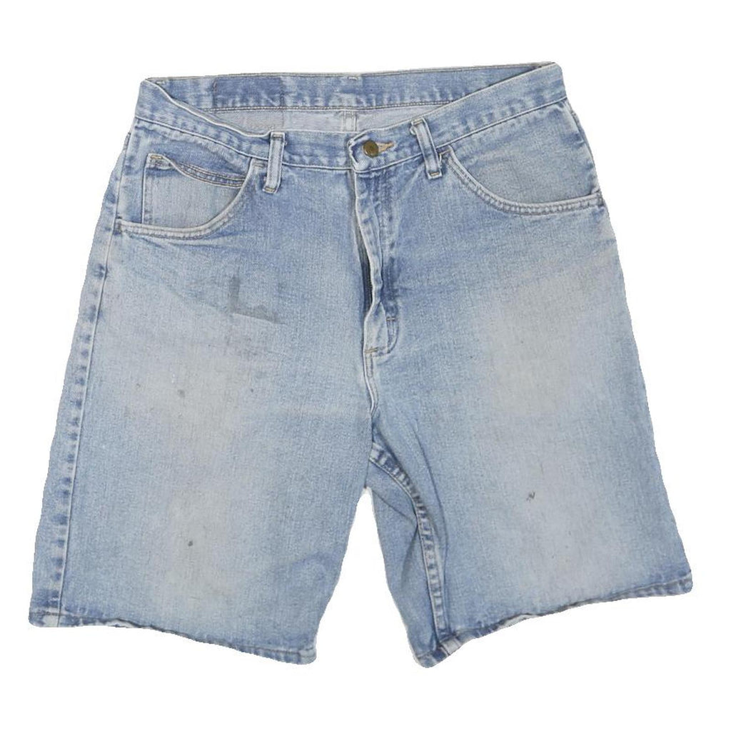 WRANGLER Mens Denim Blue Casual Shorts M W32 Cotton Blend Light Wash
