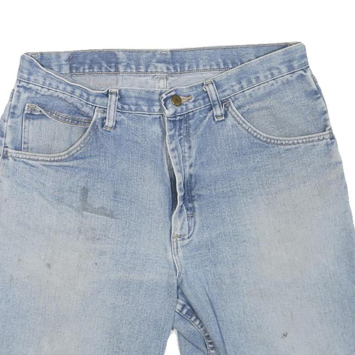 WRANGLER Mens Denim Blue Casual Shorts M W32 Cotton Blend Light Wash