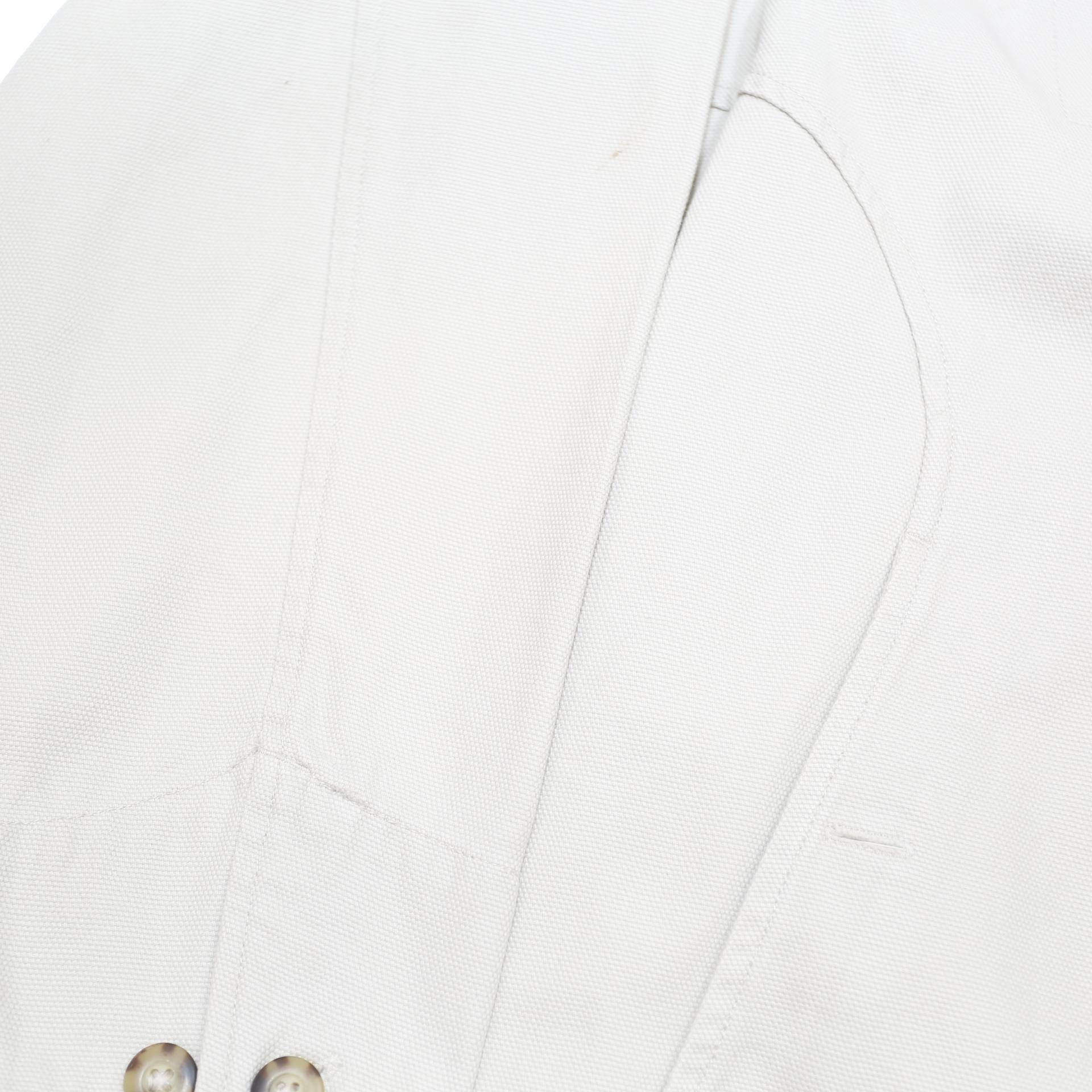 COLUMBIA Mens White Cotton Blend Classic Button Jacket XL Plain Outdoor Casual