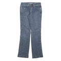 UNGUAU RADICAL Womens Slim Blue Denim Jeans W28 L32 Stylish Cotton Blend Zip