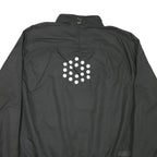 PUMA Womens Black Nylon Jacket L Zip Sportswear Track Running Casual