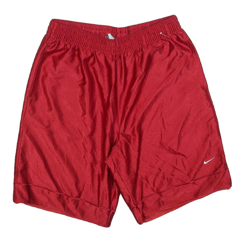 NIKE Mens Shorts Red Sports Casual M W30 Lightweight Polyester