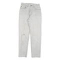 LEVI'S Womens Jeans White Slim Skinny Denim W27 L30 Button Closure Classic Fit