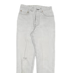 LEVI'S Womens Jeans White Slim Skinny Denim W27 L30 Button Closure Classic Fit