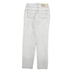 LEVI'S Womens Jeans White Slim Skinny Denim W27 L30 Button Closure Classic Fit