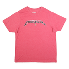 COLOSSEUM Mens Red University Of Louisville Graphic T-Shirt XL Crew Neck Short