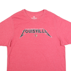 COLOSSEUM Mens Red University Of Louisville Graphic T-Shirt XL Crew Neck Short