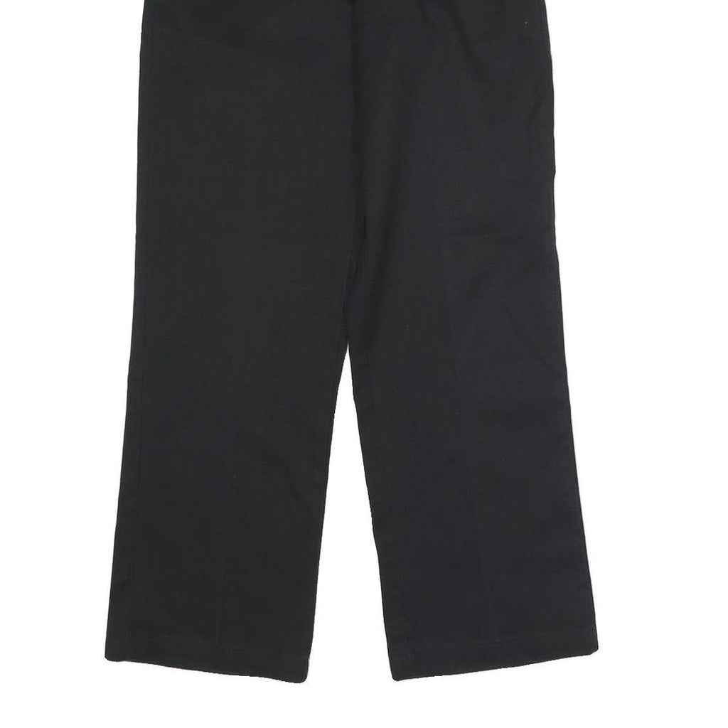 DICKIES Mens Black Classic Straight Trousers W30 L30 Workwear Zip Closure