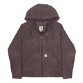 CARHARTT Womens Purple Full Zip Hoodie M Soft Polyester Casual Warm