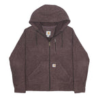 CARHARTT Womens Purple Full Zip Hoodie M Soft Polyester Casual Warm
