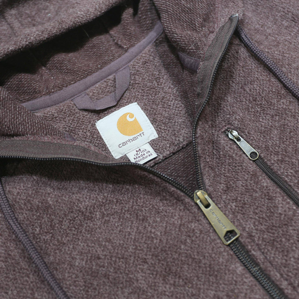 CARHARTT Womens Purple Full Zip Hoodie M Soft Polyester Casual Warm