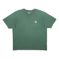 CARHARTT Mens Green Pocket T-Shirt XL Short Sleeve Crew Neck Cotton Blend