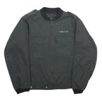 SPILAG Mens Black Bomber Jacket M Polyester Blend Plain Zip Closure Casual