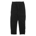 CARHARTT Womens Black Cotton Blend Regular Drawstring Trousers W32 L30 Casual
