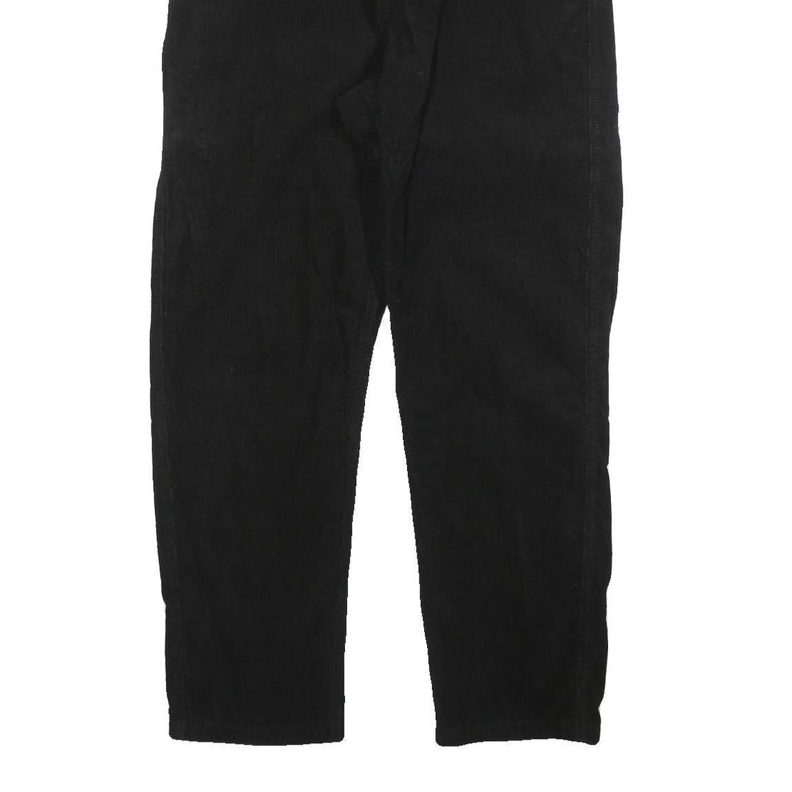 CARHARTT Womens Black Cotton Blend Regular Drawstring Trousers W32 L30 Casual