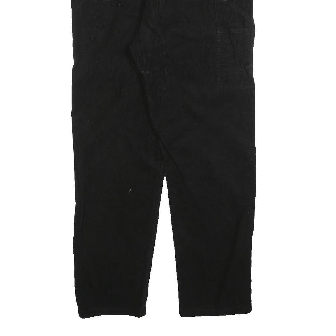 CARHARTT Womens Black Cotton Blend Regular Drawstring Trousers W32 L30 Casual