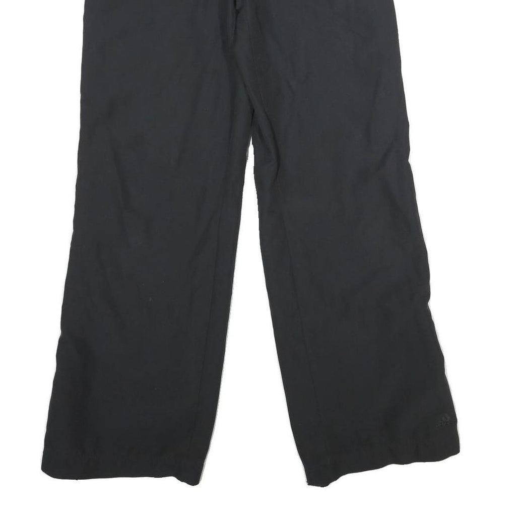 ADIDAS Womens Black Regular Fit Straight Polyester Trousers W28 L30 Comfortable