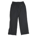 ADIDAS Womens Black Regular Fit Straight Polyester Trousers W28 L30 Comfortable