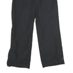 ADIDAS Womens Black Regular Fit Straight Polyester Trousers W28 L30 Comfortable