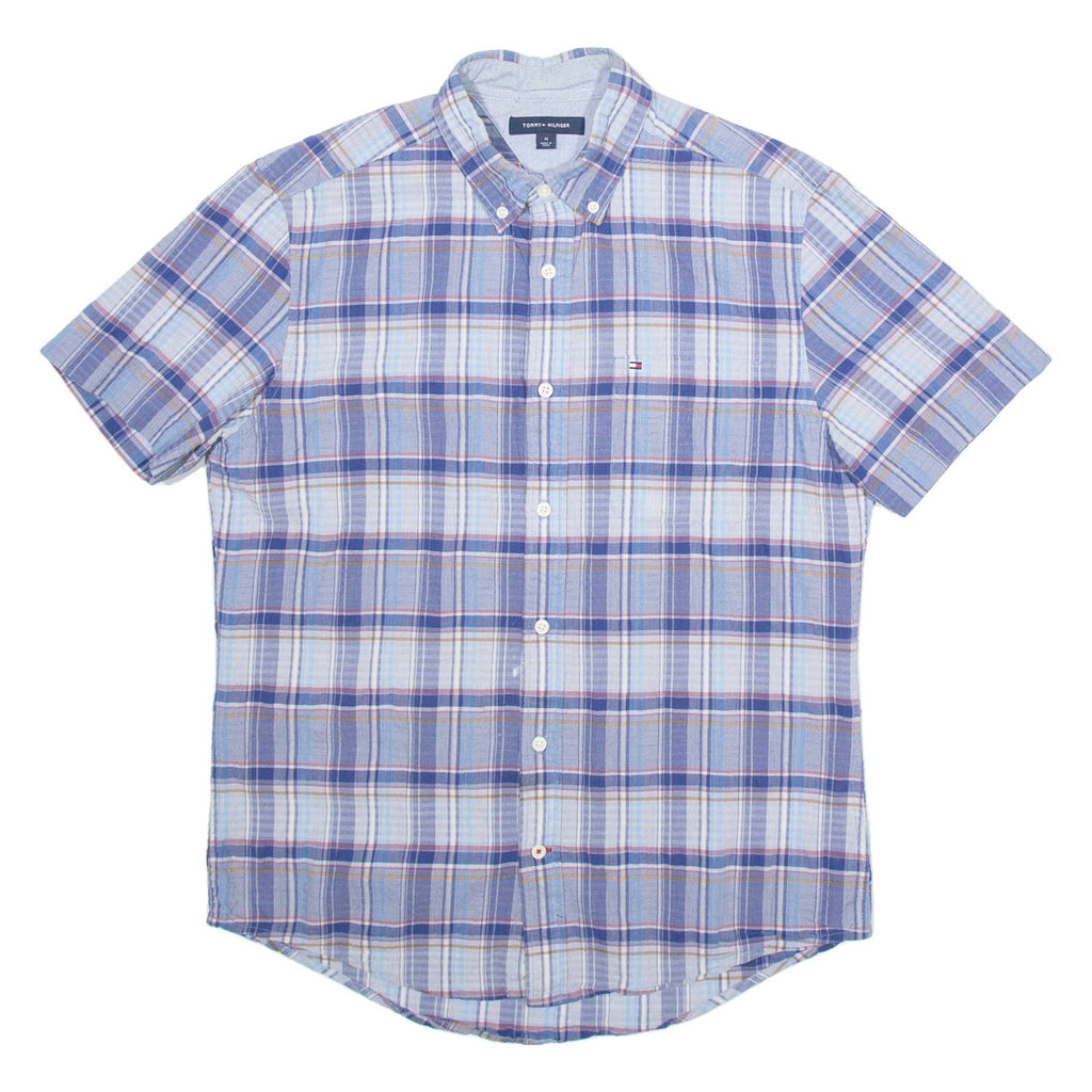 TOMMY HILFIGER Mens Shirt Blue Check M