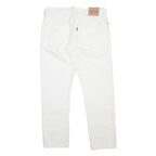 LEVI'S 501 Womens White Regular Straight Denim Raw W32 L35 Classic Jeans