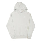 NIKE Mens White Pullover Hoodie XS Cotton Blend Casual Sportswear